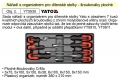 Sada nářadí s organizérem YT5535 šroubováky ploché 7Ks