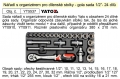 Sada nářadí s organizérem YT5537 gola sada 1/2