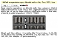 Sada nářadí s organizérem YT5538 nástrčné bity XZN, Imbus, Torx