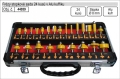 Frézy stopkové sada 24 kusů v alu kufříku