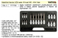 Nástrčné hlavice XZN sada 18 kusů M5-M14 Yato YT7750