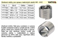 Závitová vložka Heli-coil, V-coil M12 x 1,75 balení 10 kusů YATO 