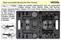 Sada na montáž kotoučových brzd 18 kusů YT0682 YATO