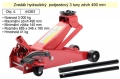 Zvedák hydraulický podjezdový 3 tuny zdvih 490 mm