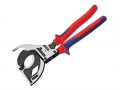 Kleště na kabely do 60mm jednoruční rohatkové Knipex 9532320 