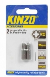 KINZO - bit PZ3 25mm - 2ks 