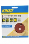 KINZO - brusný výsek 125mm A120 - 5ks 