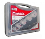 MAKITA - sada bimetalových vrtacích korunek + adaptéry. 19,22,29,38,44,57mm 