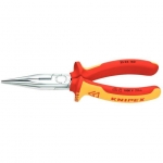 Půlkulaté kleště s břity pro radiotechniku chromované VDE ,160mm Knipex 2506160 
