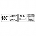 Ohybačka na trubky Al, Cu, 180°, pr. 15/32" - 12mm YT-21842 