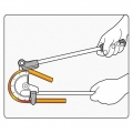 Ohybačka na trubky Al, Cu, 180°, pr. 5/8" - 16mm YT-21845 